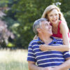 Romantic Middle Aged Couple Walking In Countryside Romantic Middle Aged Couple Walking In Countryside